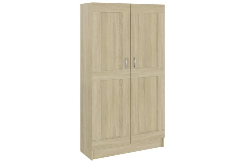 Bokskåp sonoma-ek 82,5x30,5x150 cm spånskiva - Brun - Förvaring - Hyllor - Bokhylla