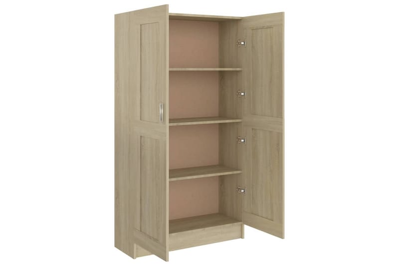Bokskåp sonoma-ek 82,5x30,5x150 cm spånskiva - Brun - Förvaring - Hyllor - Bokhylla