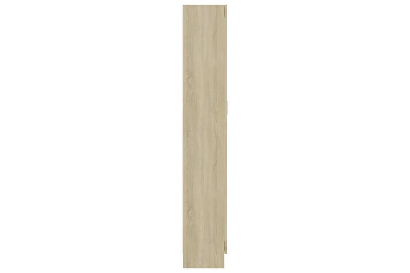Bokskåp sonoma-ek 82,5x30,5x185,5 cm spånskiva - Brun - Förvaring - Hyllor - Bokhylla