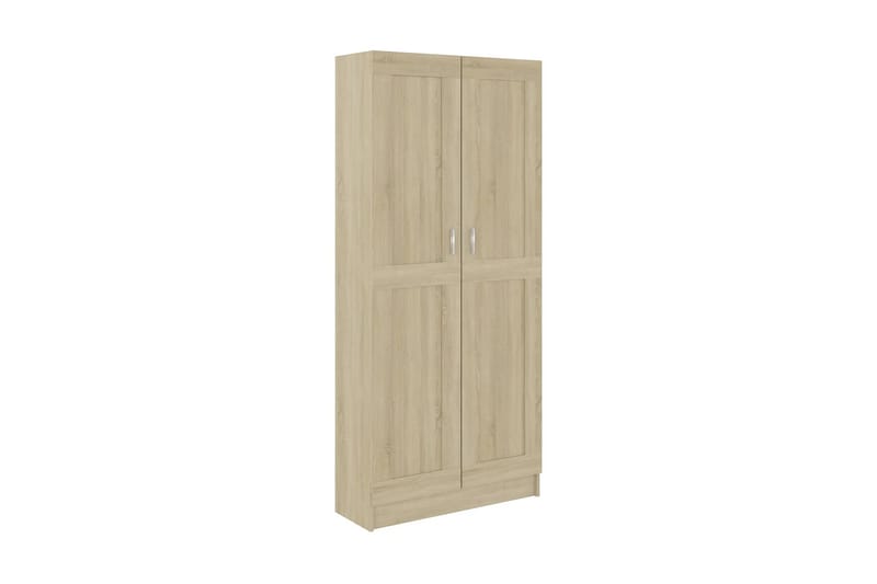 Bokskåp sonoma-ek 82,5x30,5x185,5 cm spånskiva - Brun - Förvaring - Hyllor - Bokhylla