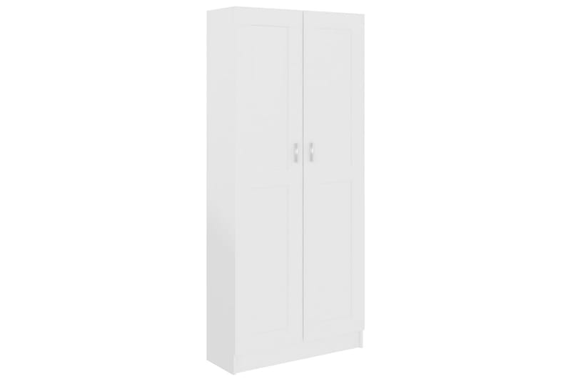 Bokskåp vit 82,5x30,5x185,5 cm spånskiva - Vit - Förvaring - Hyllor - Bokhylla
