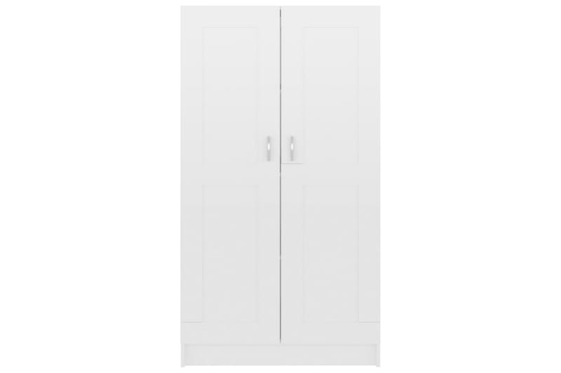 Bokskåp vit högglans 82,5x30,5x150 cm spånskiva - Vit - Förvaring - Hyllor - Bokhylla