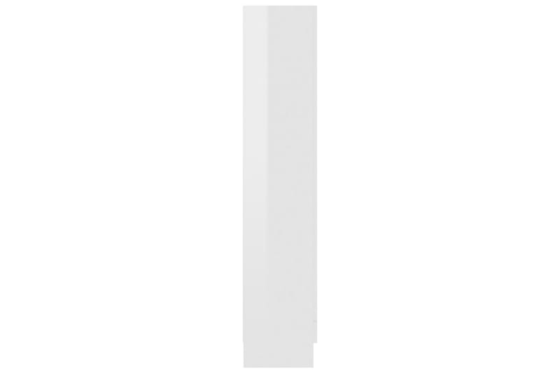 Bokskåp vit högglans 82,5x30,5x150 cm spånskiva - Vit - Förvaring - Hyllor - Bokhylla