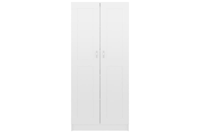 Bokskåp vit högglans 82,5x30,5x185,5 cm spånskiva - Vit - Förvaring - Hyllor - Bokhylla
