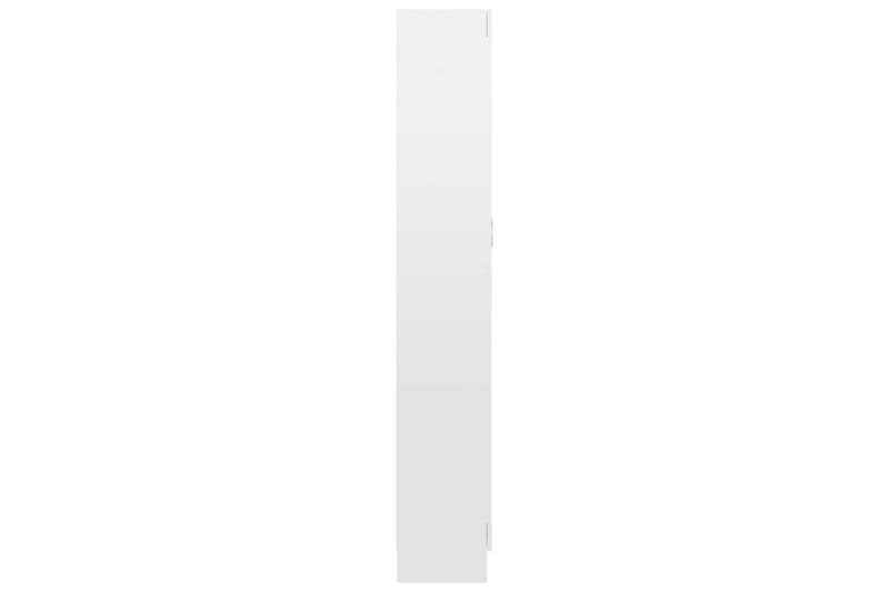 Bokskåp vit högglans 82,5x30,5x185,5 cm spånskiva - Vit - Förvaring - Hyllor - Bokhylla