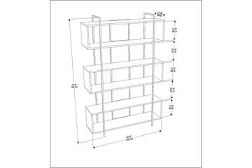 Bruti Bokhylla 120 cm - Vit - Förvaring - Hyllor - Bokhylla