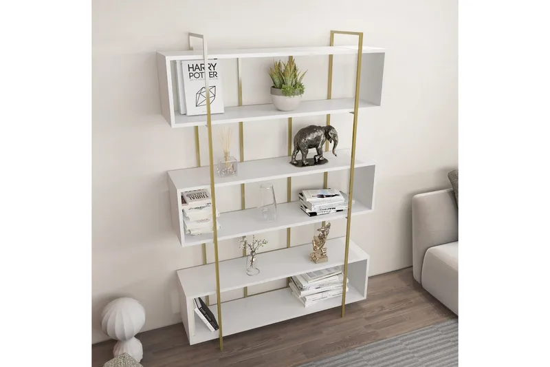 Bokhylla Bruti Vit / Rany - Vit / Rany - Förvaring - Hyllor - Bokhylla