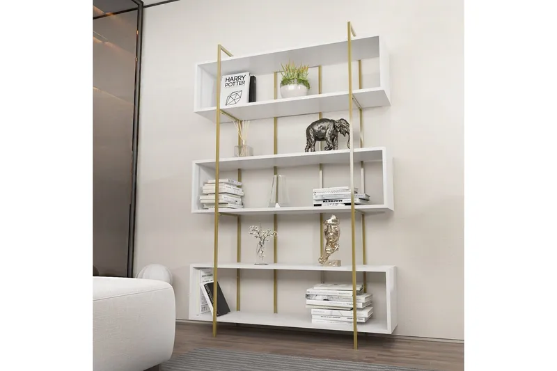 Bokhylla Bruti Vit / Rany - Vit / Rany - Förvaring - Hyllor - Bokhylla