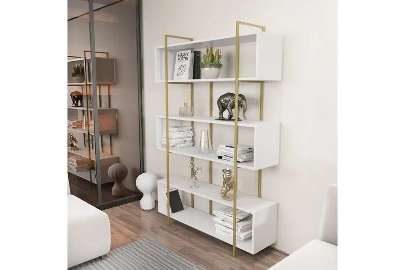 Bokhylla Bruti Vit / Rany - Vit / Rany - Förvaring - Hyllor - Bokhylla