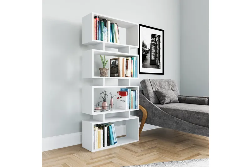 Burrells Bokhylla 72x25 cm - Vit - Förvaring - Hyllor - Bokhylla