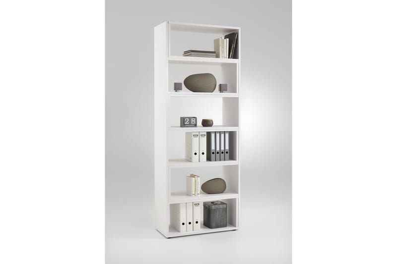 Calvia Utdragbar Bokhylla 84,2 cm i Målat Trä - Vit - Förvaring - Hyllor - Bokhylla