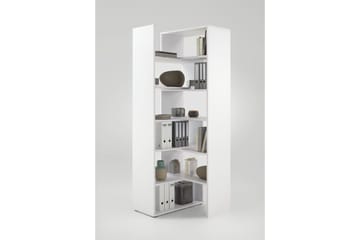 Calvia Utdragbar Bokhylla 84,2 cm i Målat Trä - Vit - Förvaring - Hyllor - Bokhylla