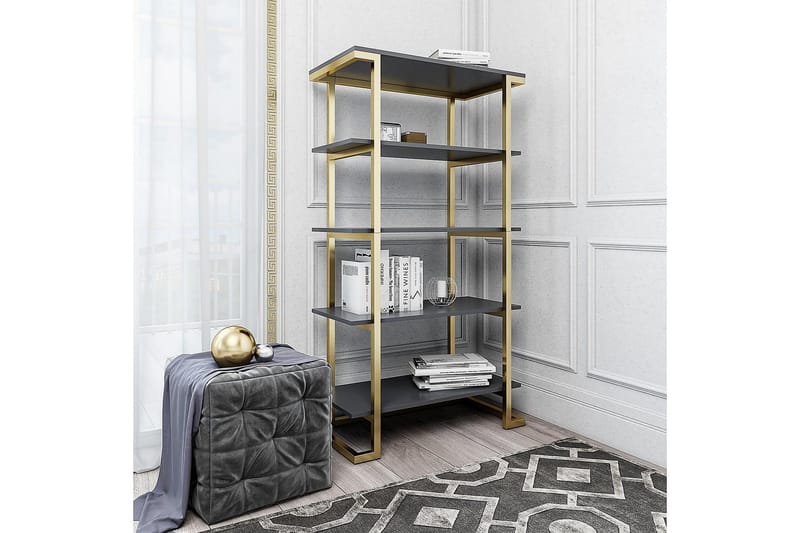 Camila Bokhylla 76x40 cm Grafitgrå - CosmoLiving - Förvaring - Hyllor - Bokhylla