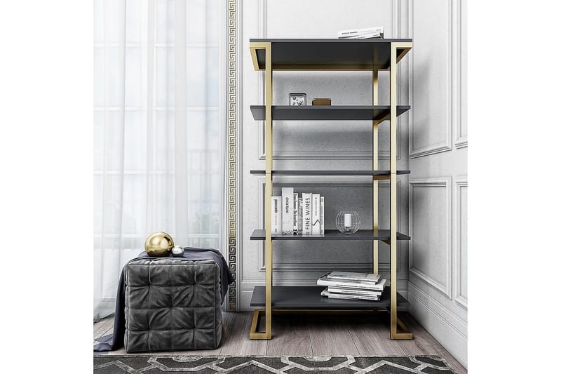 Camila Bokhylla 76x40 cm Grafitgrå - CosmoLiving - Förvaring - Hyllor - Bokhylla