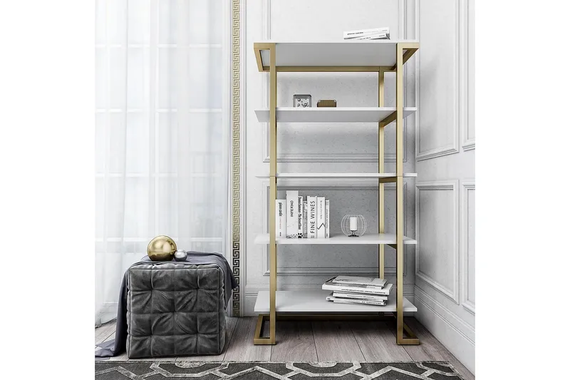 Camila Bokhylla 76x40 cm Vit - CosmoLiving - Förvaring - Hyllor - Bokhylla