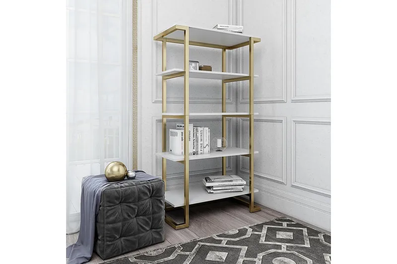 Camila Bokhylla 76x40 cm Vit - CosmoLiving - Förvaring - Hyllor - Bokhylla