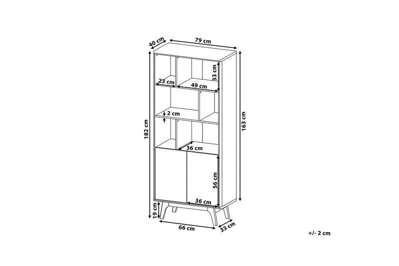 Columbus Hylla 79 cm - Trä/Natur - Förvaring - Hyllor - Bokhylla