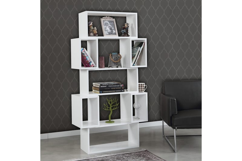 Comfortale Bokhylla 84 cm i Målat Trä - Vit - Förvaring - Hyllor - Bokhylla