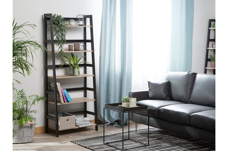 Croydon Bokhylla 64 cm i Trä med Metallram - Ljusbrun - Förvaring - Hyllor - Bokhylla