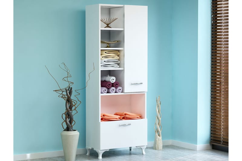 Decorotika Bokhylla 60 cm i Målat Trä - Vit - Förvaring - Hyllor - Bokhylla