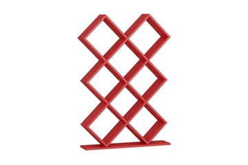 Decorotika Bokhylla 90 cm i Målat Trä - Röd - Förvaring - Hyllor - Bokhylla