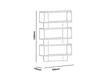 Decorotika Bokhylla 90 cm i Målat Trä - Vit - Förvaring - Hyllor - Bokhylla