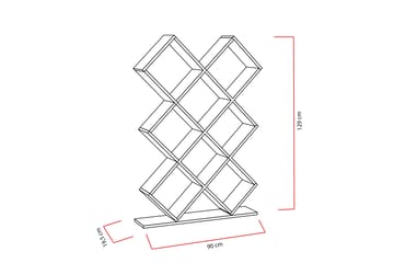 Decorotika Bokhylla 90 cm i Målat Trä - Vit - Förvaring - Hyllor - Bokhylla