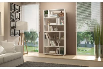 Decorotika Bokhylla 90 cm i Målat Trä - Vit - Förvaring - Hyllor - Bokhylla