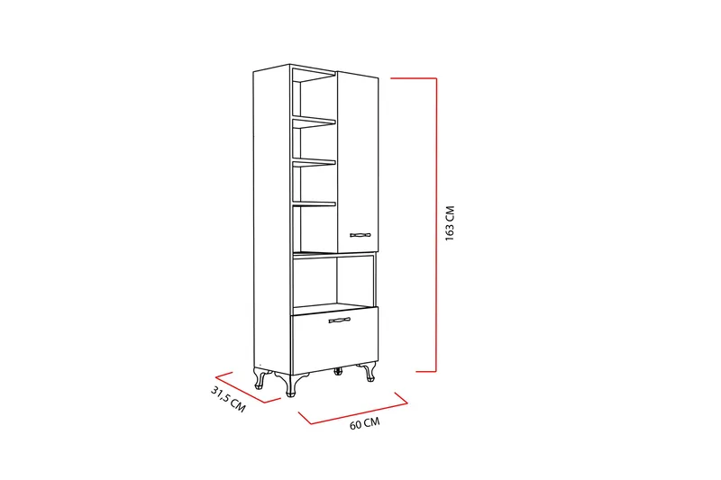 Decorotika Bokhylla - Vit - Förvaring - Hyllor - Bokhylla