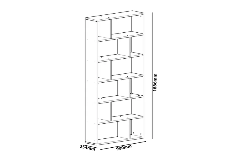 Decorotika Bokhylla - Vit - Förvaring - Hyllor - Bokhylla
