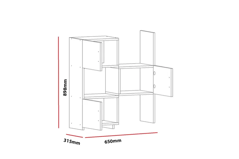 Decorotika Förvaringshylla - Vit - Förvaring - Hyllor - Bokhylla