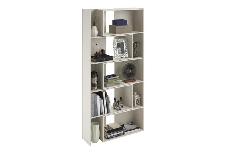 Decorotika Utdragbar Bokhylla 140 cm i Målat Trä - Vit - Förvaring - Hyllor - Bokhylla