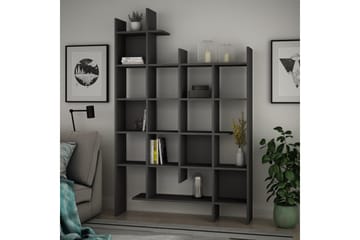 Decorta Bokhylla 122 cm i Mörkt Trä - Grå - Förvaring - Hyllor - Bokhylla