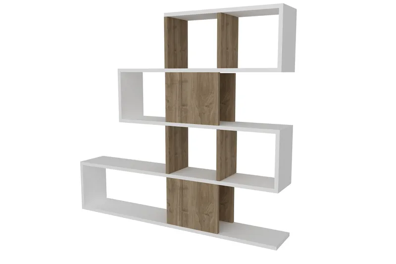 Decorta Bokhylla - Vit/Valnöt - Förvaring - Hyllor - Bokhylla