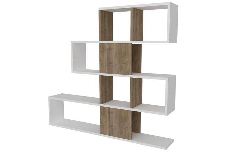 Decorta Bokhylla - Vit/Valnöt - Förvaring - Hyllor - Bokhylla