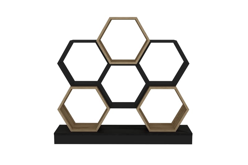 Desgrar Bokhylla 120x109 cm - Svart - Förvaring - Hyllor - Bokhylla