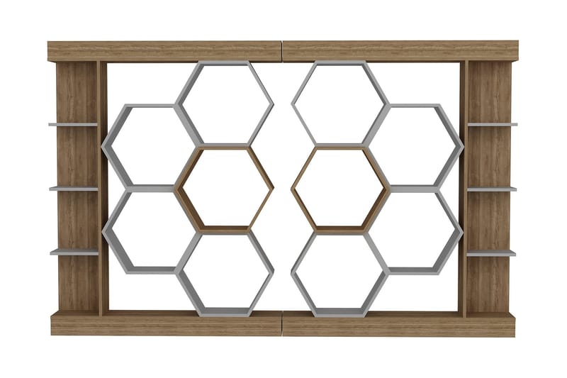 Desgrar Bokhylla 140x177,4 cm - Vit - Förvaring - Hyllor - Bokhylla