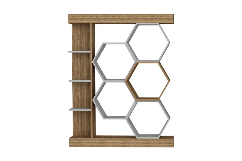 Desgrar Bokhylla 140x177,4 cm - Vit - Förvaring - Hyllor - Bokhylla