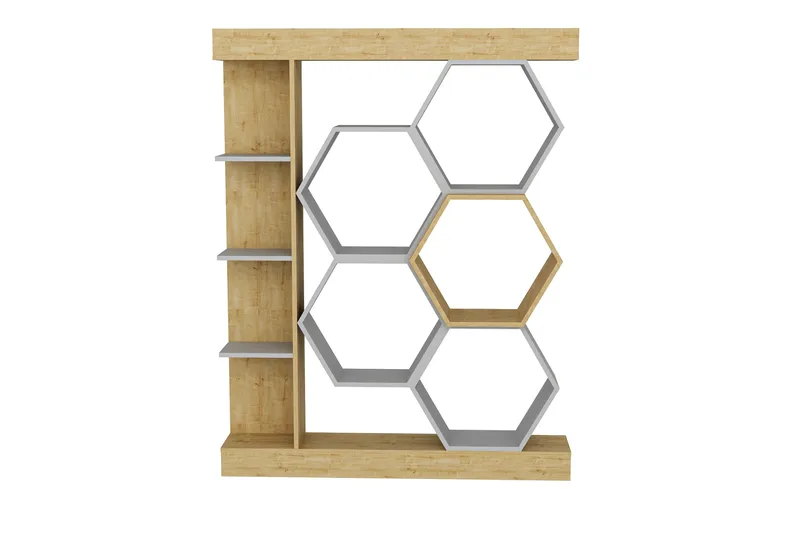 Desgrar Bokhylla 140x177,4 cm - Vit - Förvaring - Hyllor - Bokhylla