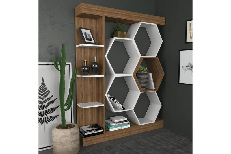 Desgrar Bokhylla 140x177,4 cm - Vit - Förvaring - Hyllor - Bokhylla