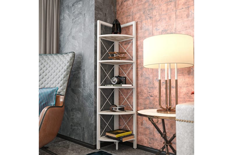 Desgrar Bokhylla 30,5x160 cm - Vit - Förvaring - Hyllor - Bokhylla