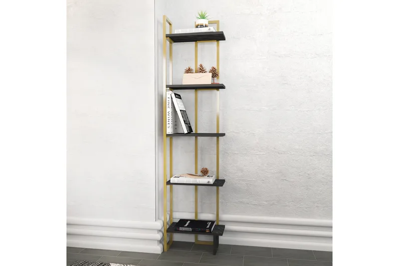 Desgrar Bokhylla 45,2x180 cm - Svart - Förvaring - Hyllor - Bokhylla