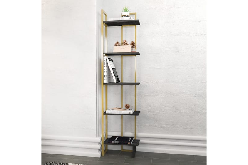 Desgrar Bokhylla 45,2x180 cm - Svart - Förvaring - Hyllor - Bokhylla