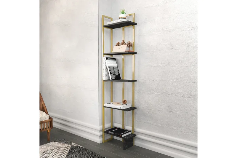 Desgrar Bokhylla 45,2x180 cm - Svart - Förvaring - Hyllor - Bokhylla