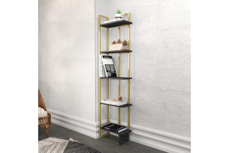 Desgrar Bokhylla 45,2x180 cm - Svart - Förvaring - Hyllor - Bokhylla