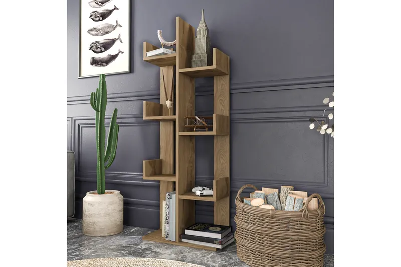 Desgrar Bokhylla 50x173 cm - Brun - Förvaring - Hyllor - Bokhylla