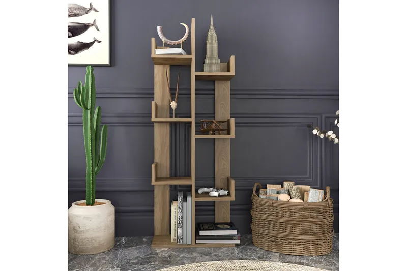 Desgrar Bokhylla 50x173 cm - Brun - Förvaring - Hyllor - Bokhylla