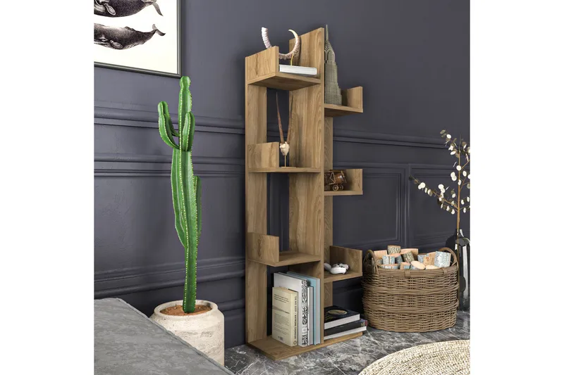 Desgrar Bokhylla 50x173 cm - Brun - Förvaring - Hyllor - Bokhylla