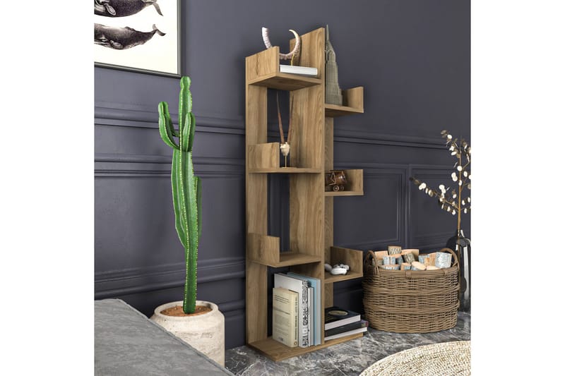 Desgrar Bokhylla 50x173 cm - Brun - Förvaring - Hyllor - Bokhylla