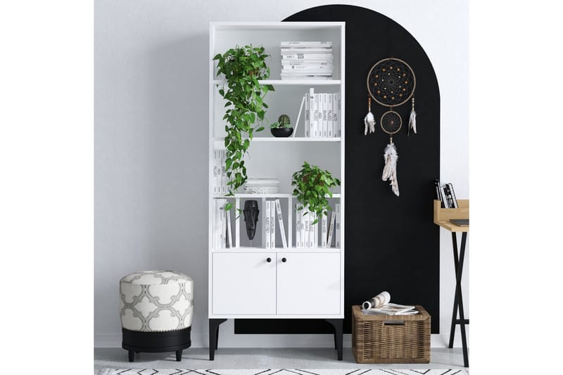 Desgrar Bokhylla 60x175 cm - Vit - Förvaring - Hyllor - Bokhylla